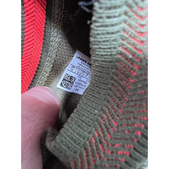 Under Armour Project Rock 2 olive training sneaker mens size 13 - Picture 9 of 10